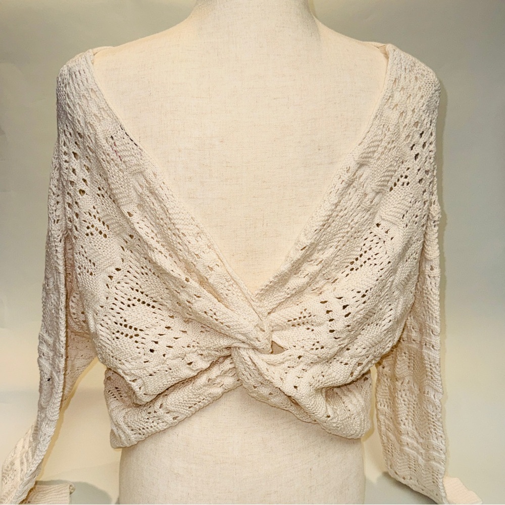 Womens Sweater w Crossover Back